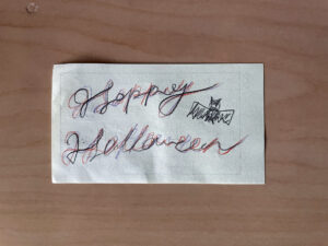出席カードシリーズ：Happy Halloween